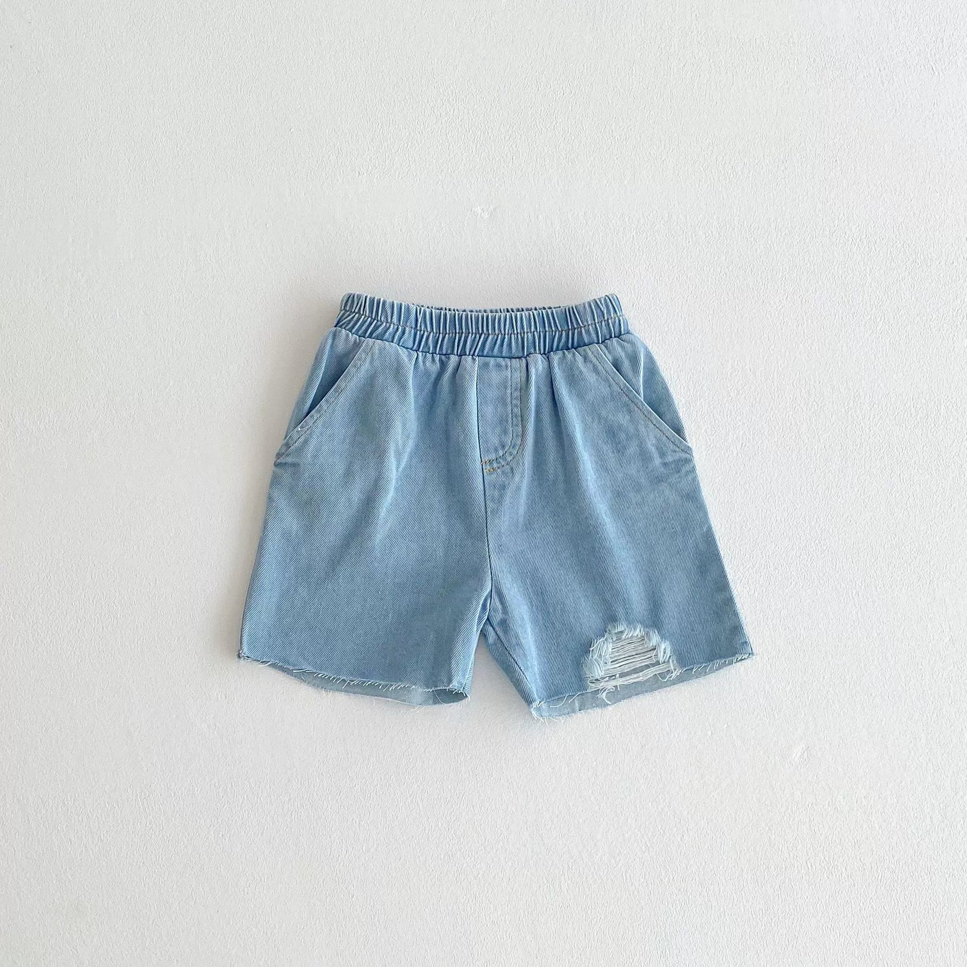 Summer Arrival Kids Unisex Denim Casual Style Shorts-2