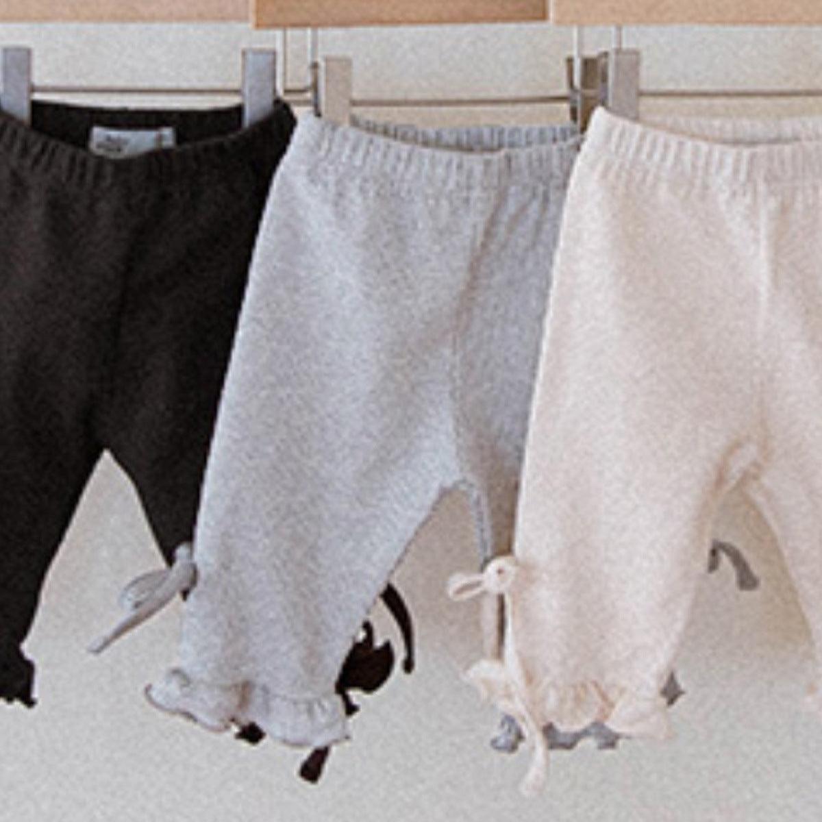Summer Arrival Kids Girls Cotton Blend Casual Style Plain Pants-2