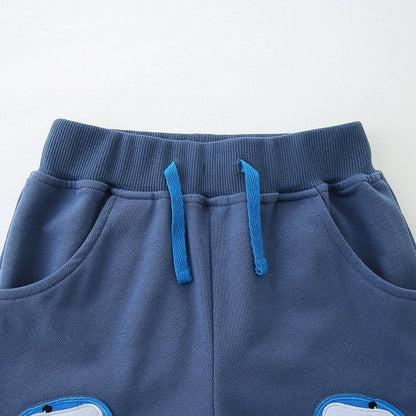 Summer Arrival Baby Kids Boys Cotton Casual Style Cartoon Sharks Pattern Shorts-2