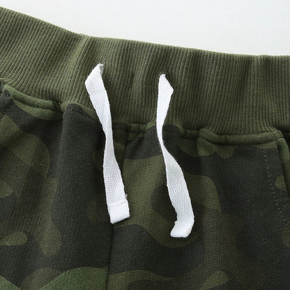 Summer Arrival Kids Boys Cotton Casual Style Camouflage Shorts-4