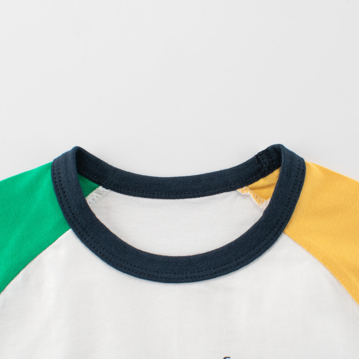 Summer Boys’ Letters and Geometric Pattern T-shirt in European and American Style-2