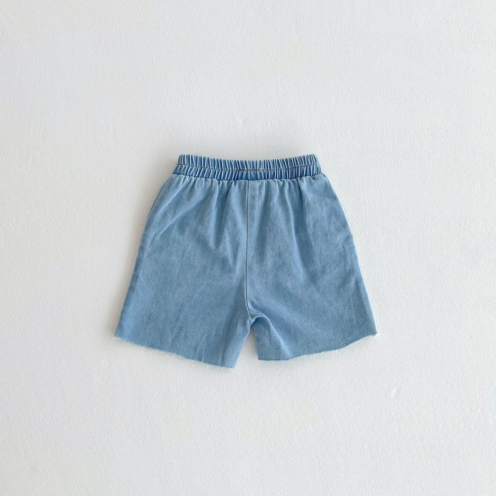 Summer Arrival Kids Unisex Denim Casual Style Shorts-3