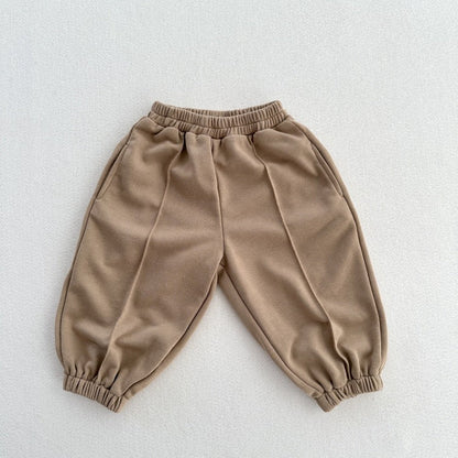 Children’s Spring and Autumn Solid Color Sportswear Pants – Casual Kids Trousers-3