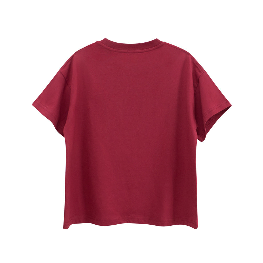 Kids’ Letters Pattern T-shirt in European and American Style-3