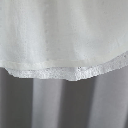 Summer Hot Selling Baby Kids Girls Hollow Out Flowers Pattern Fly Sleeves Square Neck Princess Dress-4