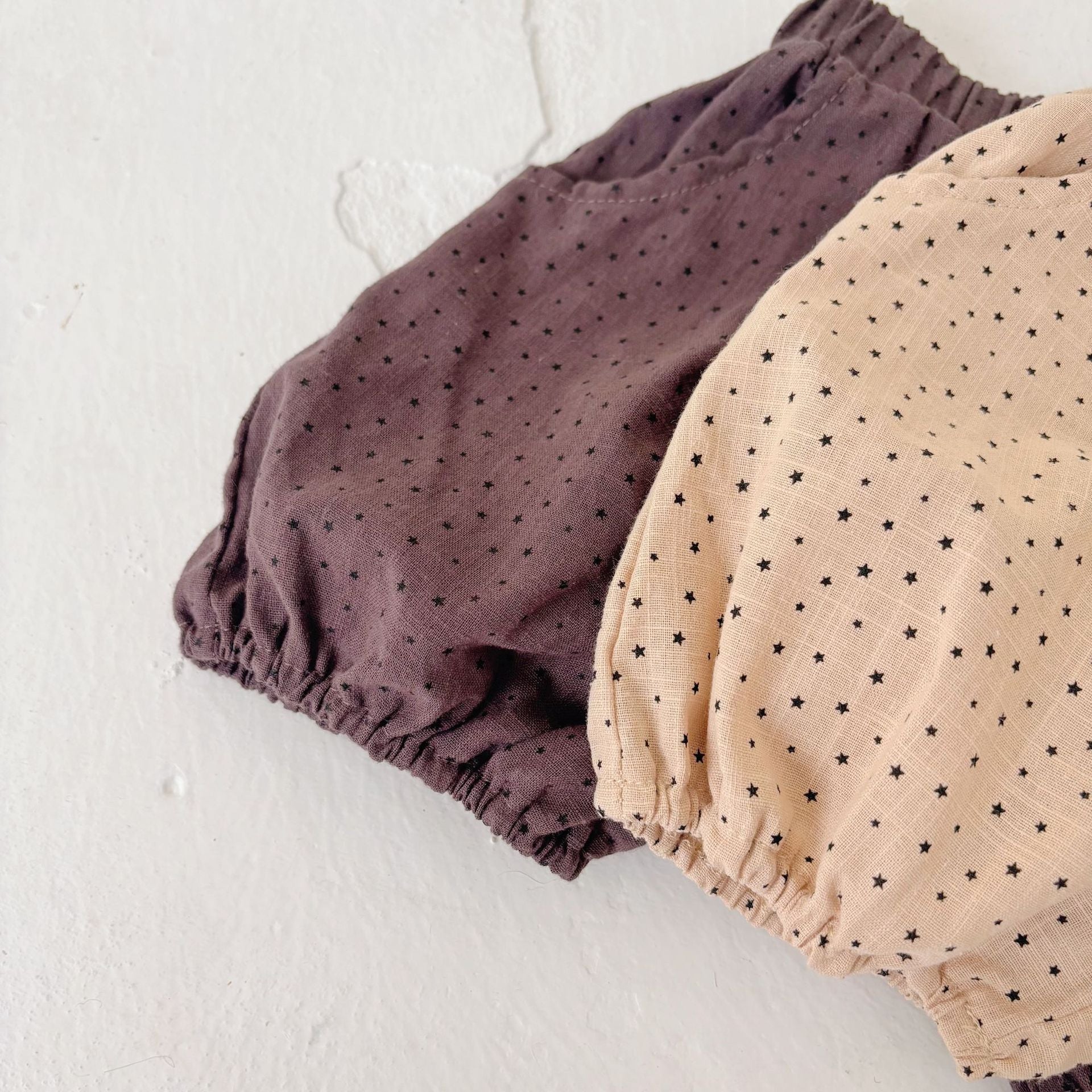 Summer Arrival Kids Unisex Cotton Casual Style Dots Pattern Shorts-4