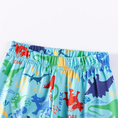 Dino World Kids Pajama Set – Long Sleeve Top and Pants, Fun Dinosaur Print-3