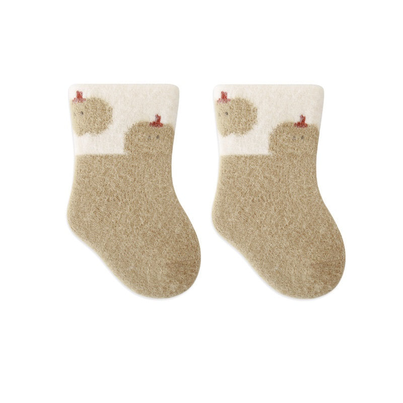 Winter Baby Unisex Breathable Comfy Cartoon Antiskid Socks-2