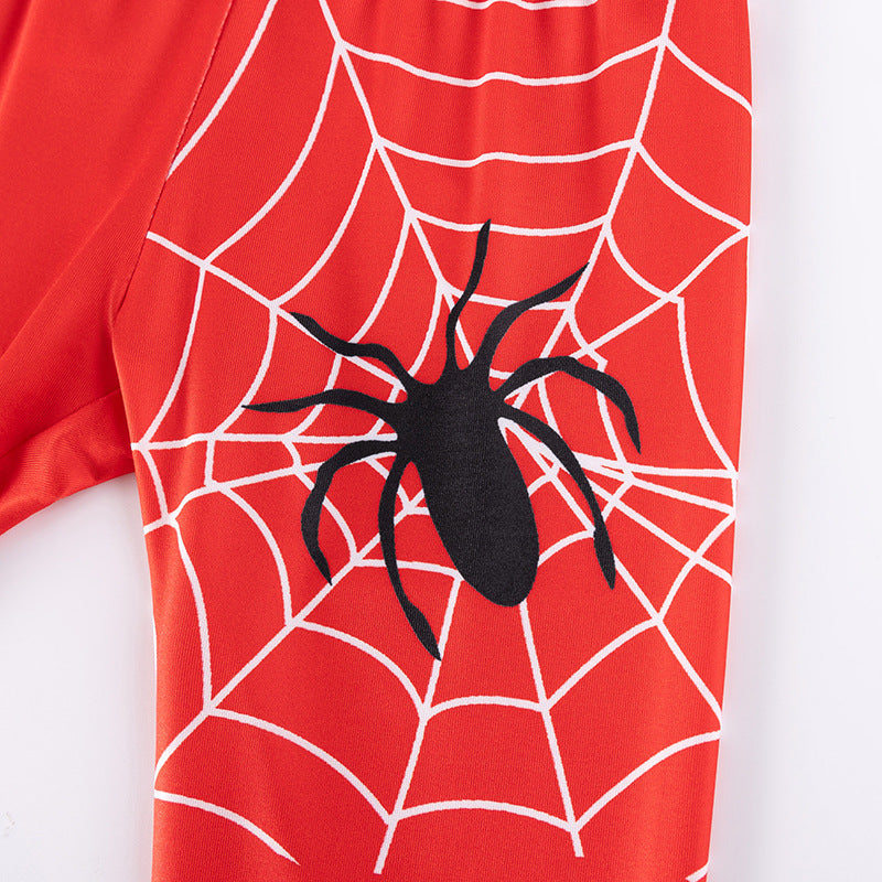 Spider & Web Kids Pajama Set – Long Sleeve Shirt and Pants, Fun Cartoon Design-3