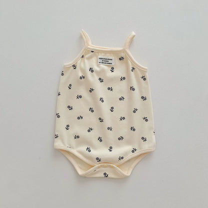 Summer Arrival Cheap Baby Unisex Casual Simple Pattern Sleeveless Onesies-4