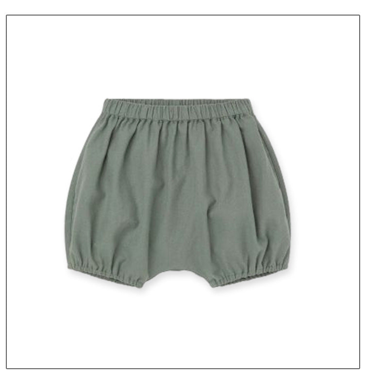 Summer Arrival Kids Unisex Cotton Casual Style Solid Color Shorts-3