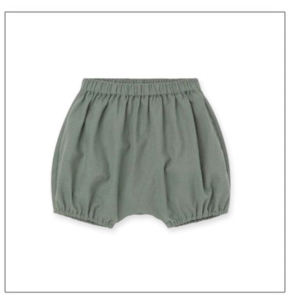 Summer Arrival Kids Unisex Cotton Casual Style Solid Color Shorts-3