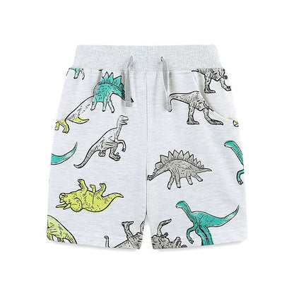 Summer Arrival Baby Kids Boys Cotton Casual Style Cartoon Dinosaurs Pattern Shorts-0