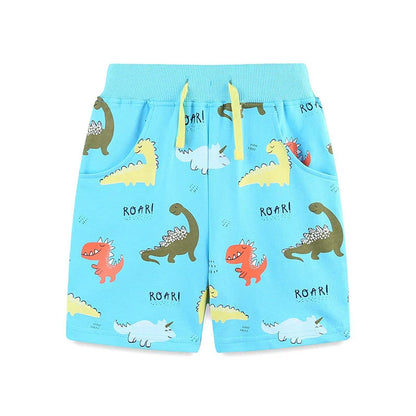 Summer Arrival Baby Kids Boys Cotton Casual Style Cartoon Dinosaurs Pattern Shorts-0