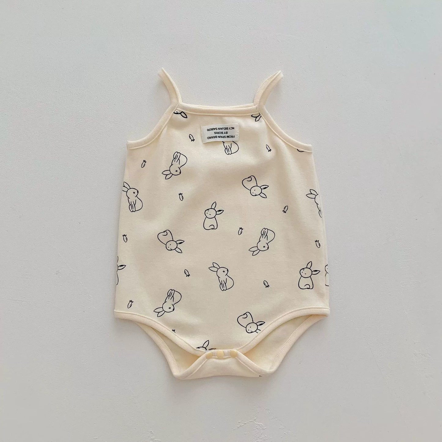 Summer Arrival Cheap Baby Unisex Casual Simple Pattern Sleeveless Onesies-2