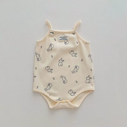 Summer Arrival Cheap Baby Unisex Casual Simple Pattern Sleeveless Onesies-2