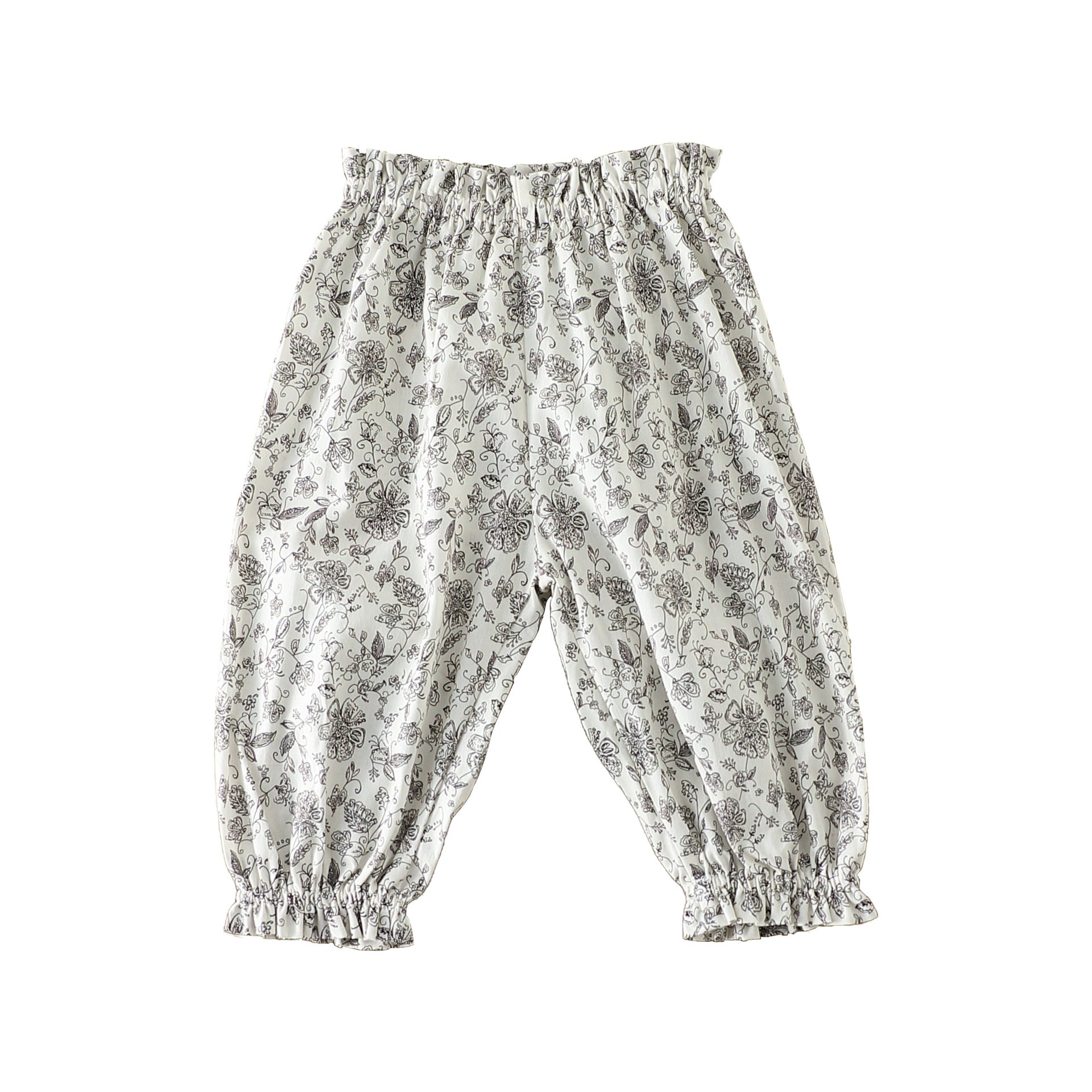 Summer Hot Selling Baby Kids Girls Floral Pattern Thin Breathable Pants – Home Kids Pajamas Trousers-3