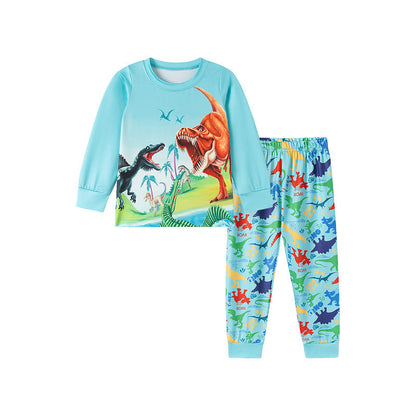 Dino World Kids Pajama Set – Long Sleeve Top and Pants, Fun Dinosaur Print-4