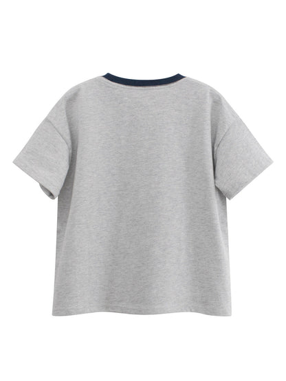 Arrival Letters Print Kids’ T-Shirt in European and American Style for Summer-1