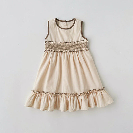 Summer Arrival Baby Kids Girls Cute Sleeveless Sweet Dress-1