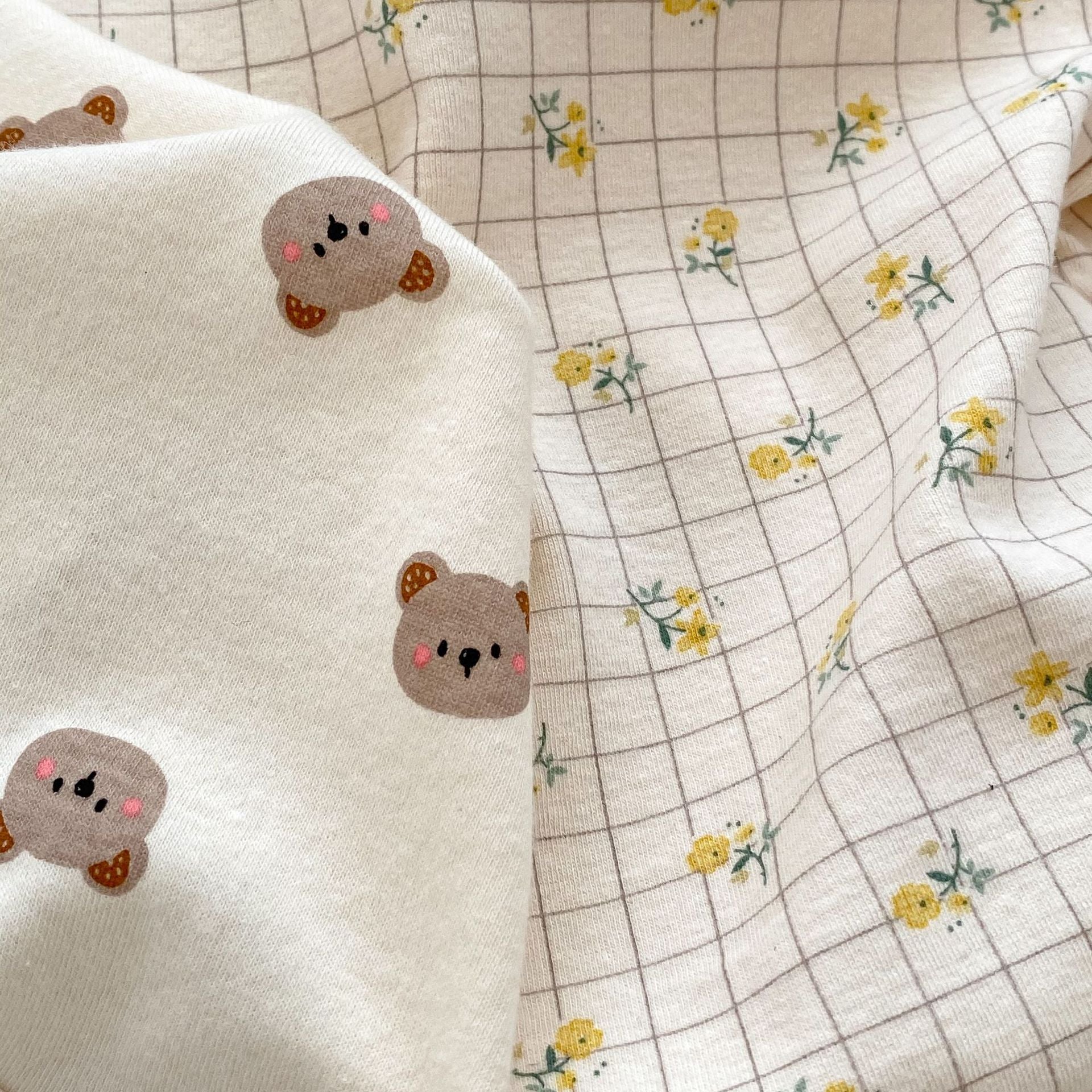 Summer Arrival Baby Unisex Sleeveless Thin Simple Pattern Onesies-3