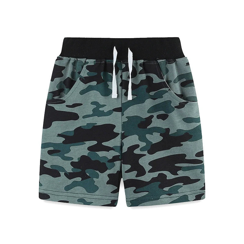 Summer Arrival Kids Boys Cotton Casual Style Camouflage Shorts-1