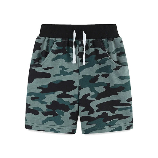 Summer Arrival Kids Boys Cotton Casual Style Camouflage Shorts-1