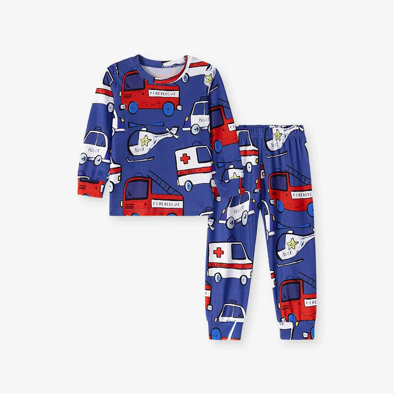 Emergency Rescue Kids Pajama Set – Long Sleeve Shirt and Pants-0