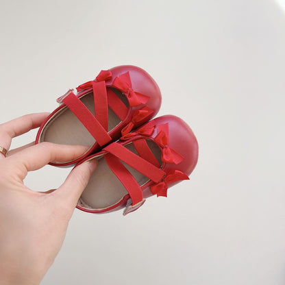 Spring Baby Girl Fashion Butterfly-bows Pattern Toddler Soft-Sole Anti-slip Walking Shoes-4