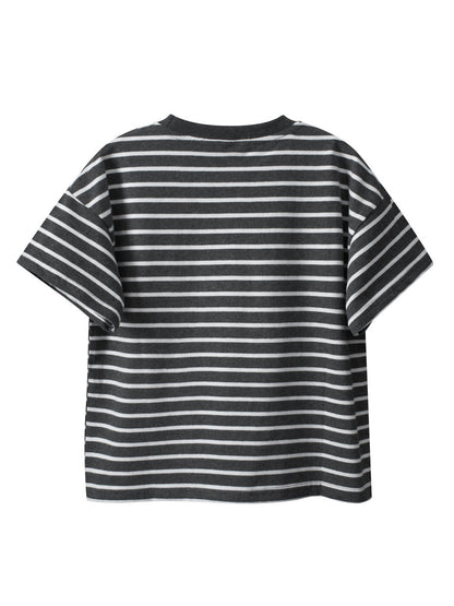 Arrival Children Boys’ Casual Striped Short Sleeves T-shirt in European and American Style for Summer-1