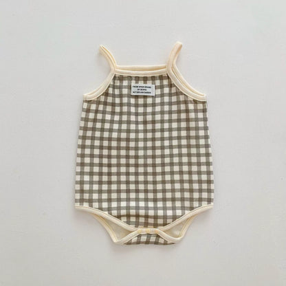 Summer Arrival Cheap Baby Unisex Casual Simple Pattern Sleeveless Onesies-3