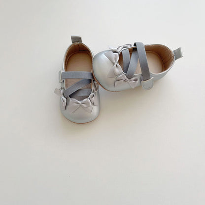 Spring Baby Girl Fashion Butterfly-bows Pattern Toddler Soft-Sole Anti-slip Walking Shoes-5
