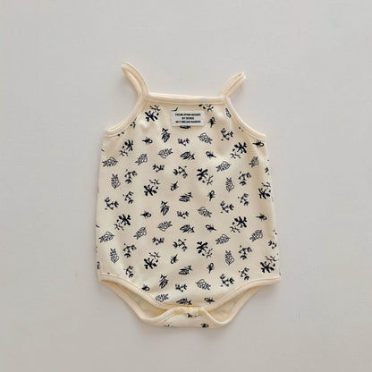 Summer Arrival Cheap Baby Unisex Casual Simple Pattern Sleeveless Onesies-1