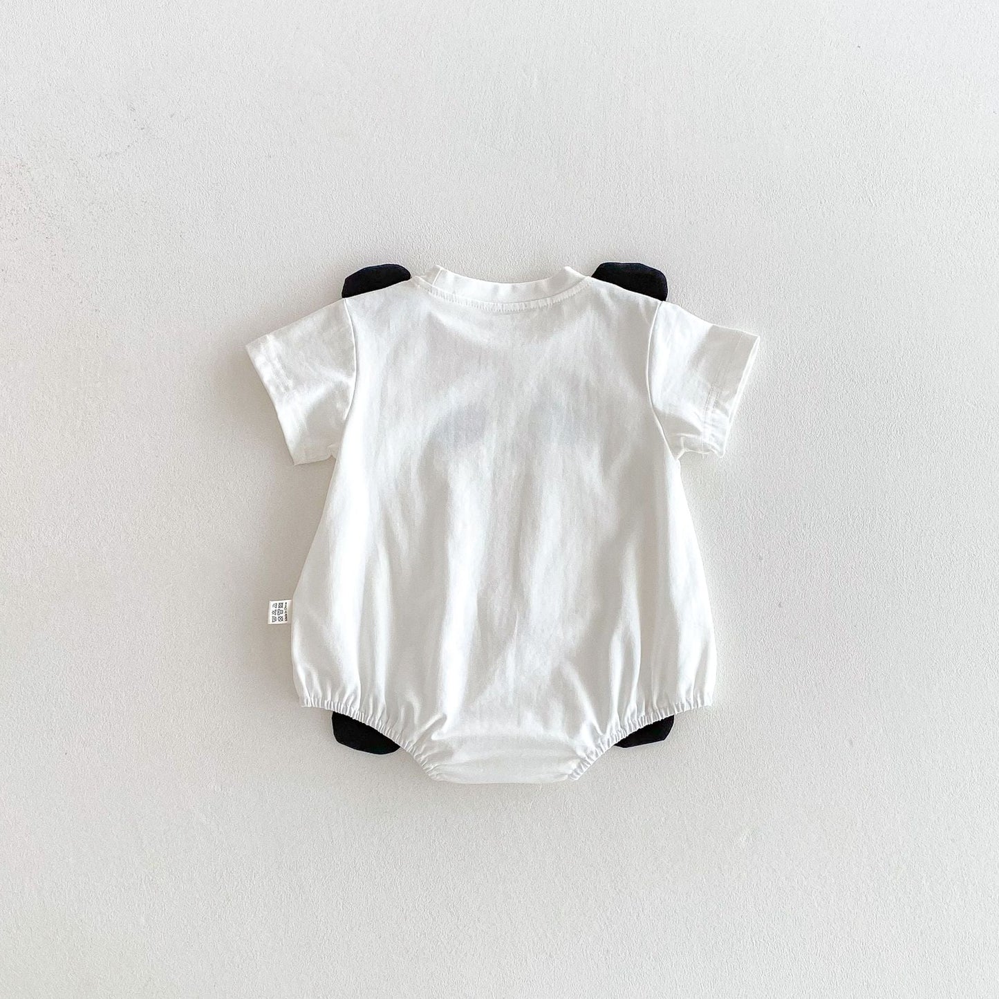 Summer Arrival Baby Girls Cute Panda Pattern Short Sleeves Onesies-1