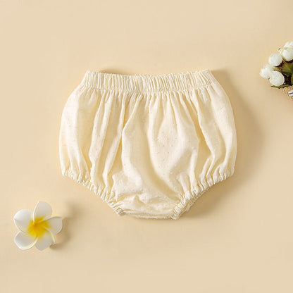 Baby Boys And Girls Cute Print Pattern Short Pants With Buttons-9